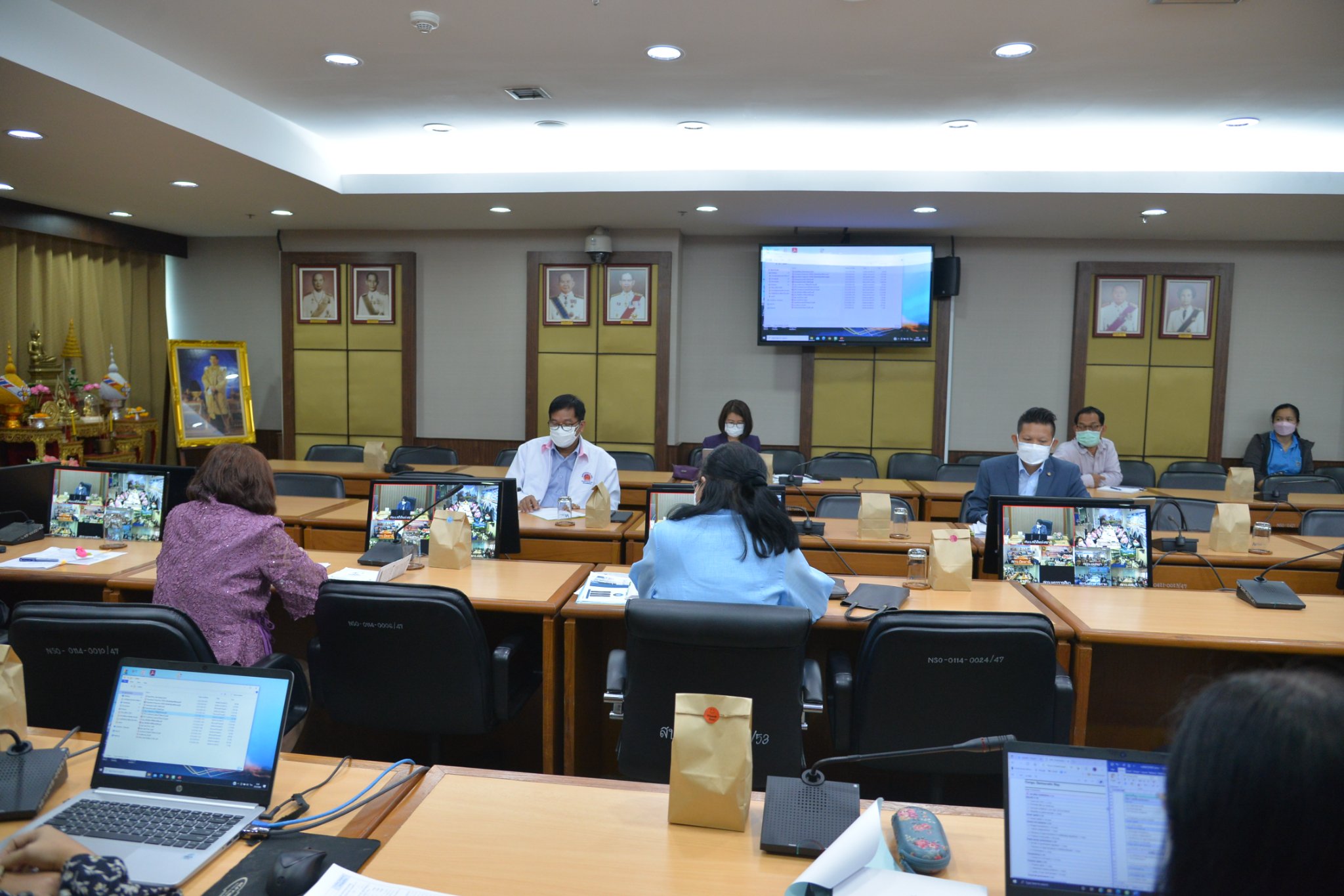 การประชุมแผนการดำเนินงานระหว่างสำนักงานสถิติแห่งชาติกับสำนักงานสถิติจังหวัด ครั้งที่ 4/2565 ผ่านระบบ Video Conference และระบบ Yealink