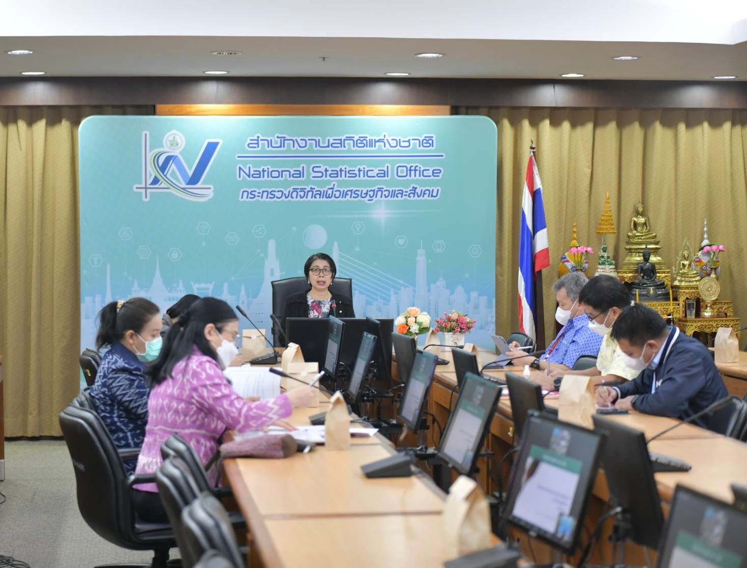 การประชุมแผนการดำเนินงานระหว่างสำนักงานสถิติแห่งชาติ กับสำนักงานสถิติจังหวัด 76 จังหวัด ครั้งที่ 2/2566