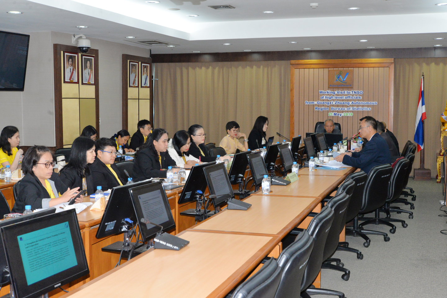 Working Visit TNSO: การหารือเพื่อเตรียมการประชุม 5th China-ASEAN Statistics Forum