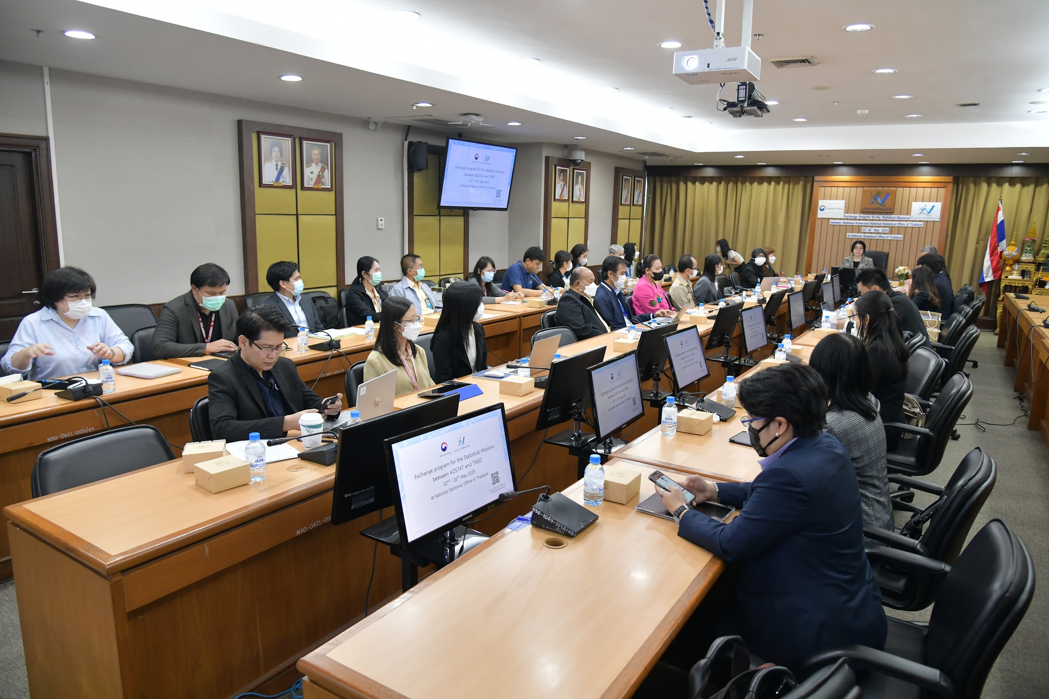 การประชุมแลกเปลี่ยนประสบการณ์การพัฒนางานด้านสถิติ  ระหว่างสำนักงานสถิติแห่งชาติประเทศไทย และสาธารณรัฐเกาหลี (KOSTAT)