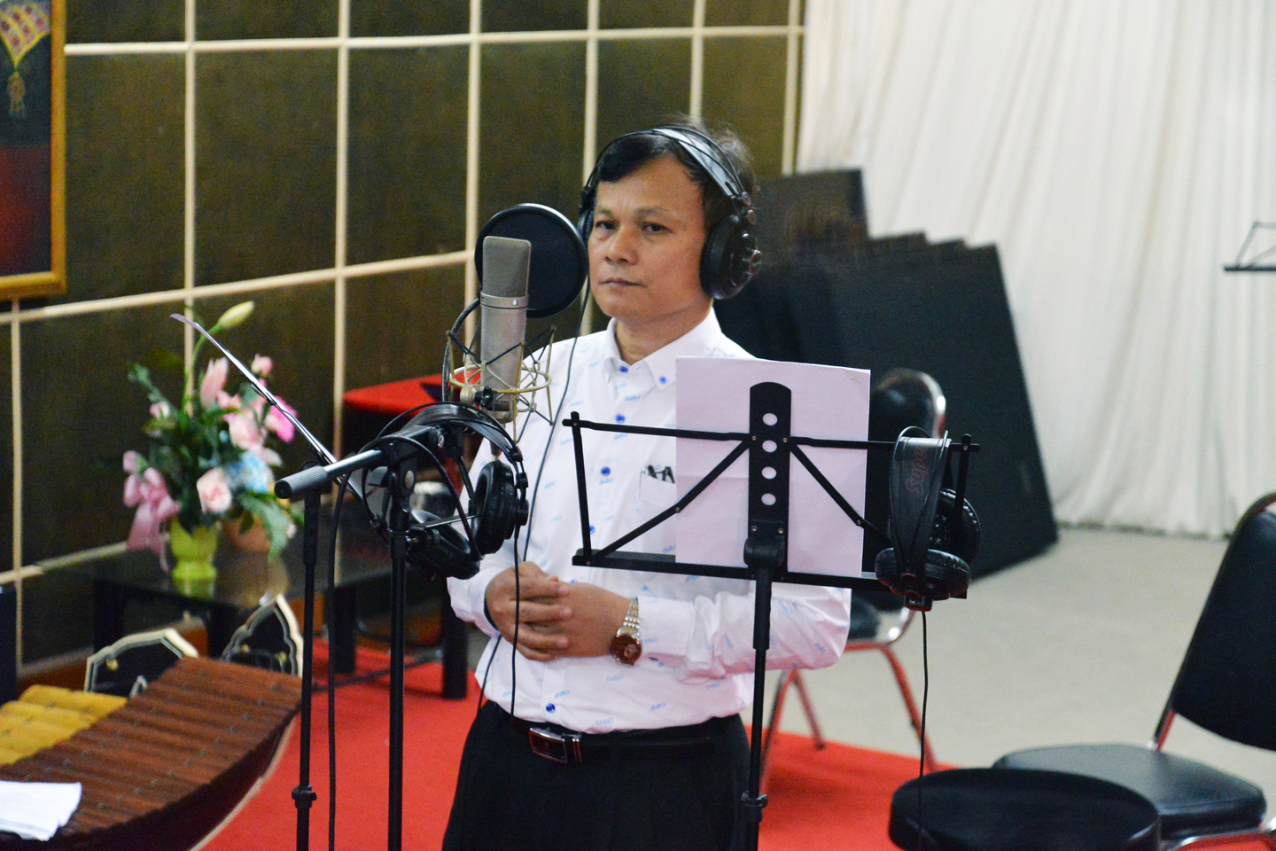 ​บันทึกเสียงเพลงมาร์ช สสช. เรามาดี และสสช. ขอวอน