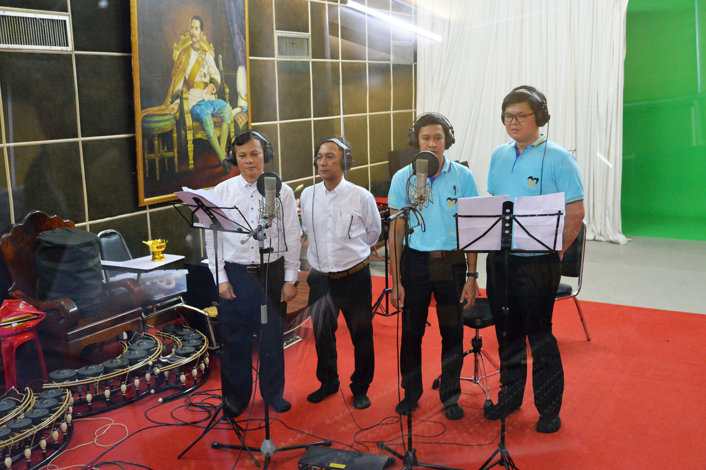 ​บันทึกเสียงเพลงมาร์ช สสช. เรามาดี และสสช. ขอวอน